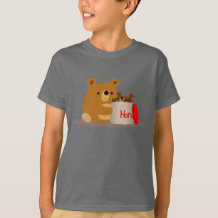 Camiseta Mel do adeus! Os desenhos animados bonitos