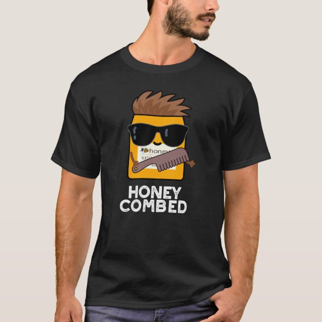 Camiseta Mel Encantado Engraçado Mel Pun Escuro BG (Frente)