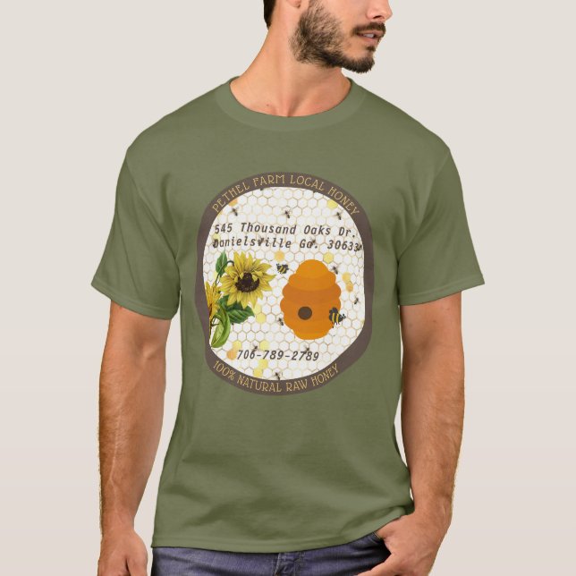 Camiseta Mel Local Fazenda Pethel (Frente)