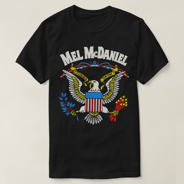 Camiseta Mel McDaniel Classic Country Music Legend TSirt (Frente do Design)