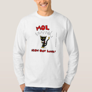Camiseta Mel MOL: MEOW PARA FORA RUIDOSAMENTE! T-shirt da