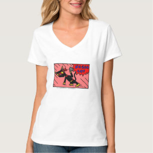 Camiseta Mel "NINJA CAT" Mulher T-Shirt V-Neck