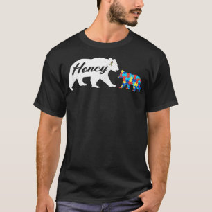 Camiseta Mel Urso Autista Sensibilização, Autismo Mãe