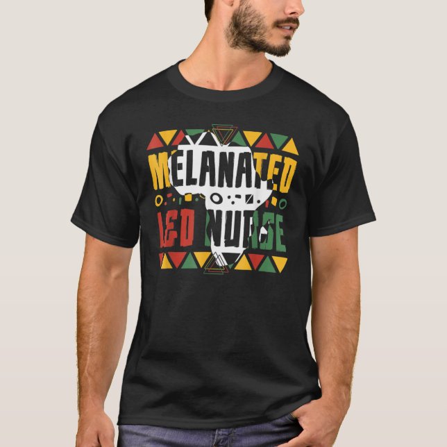 Camiseta Melanated L&D Nurse Black History Month Labor And  (Frente)