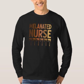 Camiseta Melanated Nurse Black Nurse Black Nursing Student