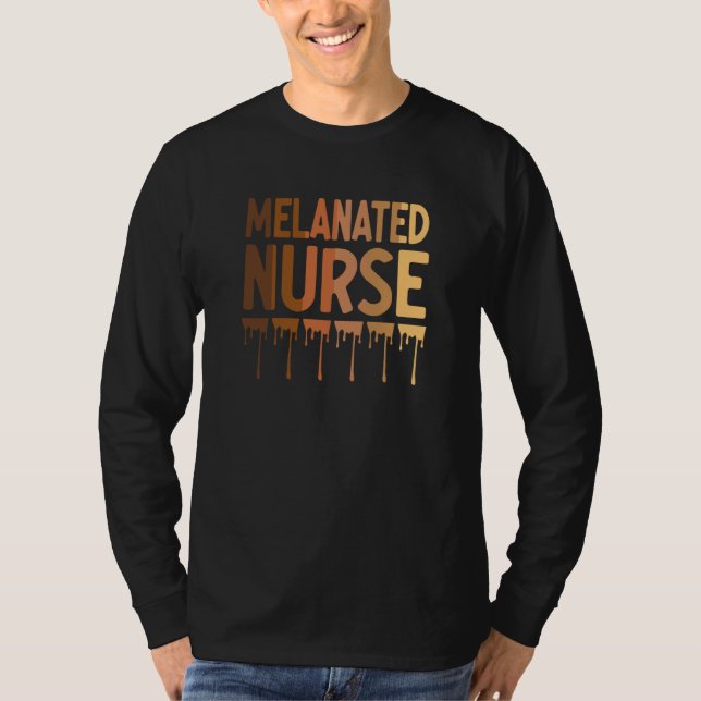 Camiseta Melanated Nurse Black Nurse Black Nursing Student (Frente)