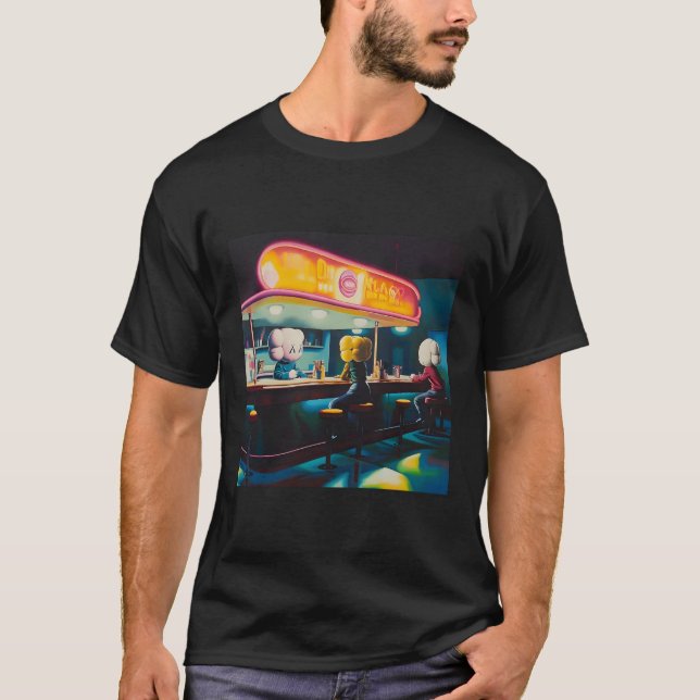 Camiseta Melancholy Diner tarde da noite (Frente)