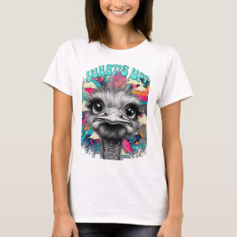 Camiseta Melancholy Rainbow Ostrich Women's Tee