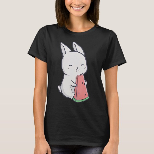 Camiseta Melancia Bunny Summer Fruta Melancia 1 (Frente)