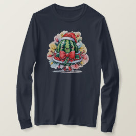 Camiseta Melancia colorida árvore de Natal