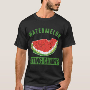 Camiseta Melancia Comendo Champ Funny Summer Fruta Lover G