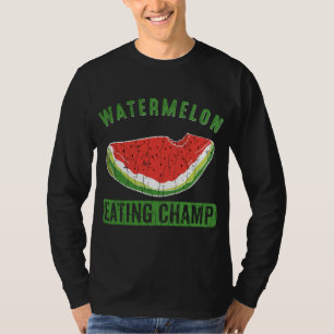Camiseta Melancia Comendo Champ Funny Summer Fruta Lover G