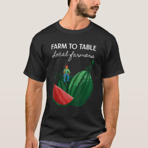 Camiseta Melancia Cultiva Minha Agricultura Local Vegetal