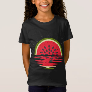 Camiseta Melancia Cura Vintage Sunset Summer Vibs Fruta