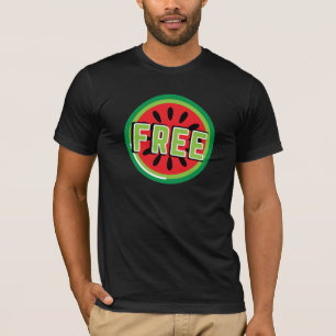 Camiseta Melancia da Palestina Livre - Liberdade para a Pal