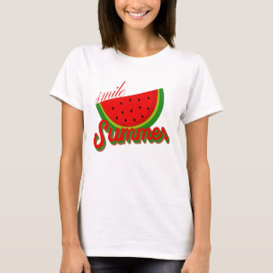 Camiseta Melancia de água do verão livre