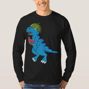 Camiseta Melancia Dinossauro T Rex Summer Fruta Art Dino Lo