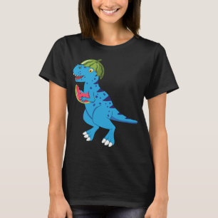 Camiseta Melancia Dinossauro T Rex Summer Fruta Art Dino Lo