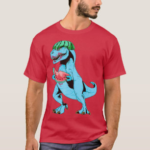 Camiseta Melancia Dinossauro Um em um Melon Rex Summer Fru