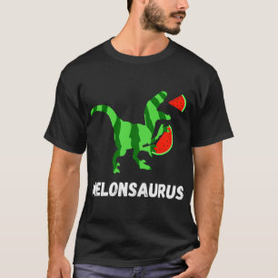 Camiseta Melancia Dinossauros Fruta de Verão Melão Saur Eng