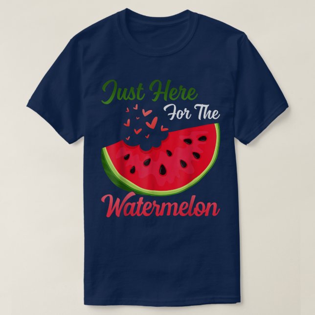 Camiseta Melancia Engraçada Estou Aqui Para A Melancia S (Frente do Design)