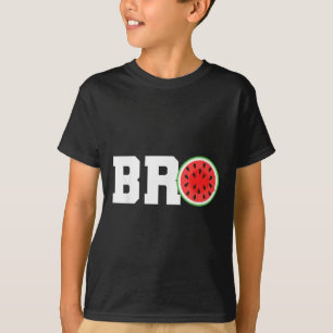 Camiseta Melancia Engraçada, Irmão, Férias de Verão