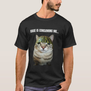 Camiseta Melancia Gato Bobo Gato Rage Está Me Consumindo