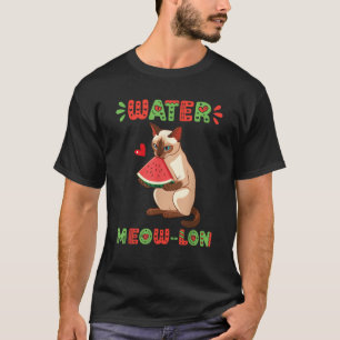 Camiseta Melancia Gato Tonkinesa Viva Água