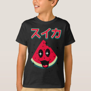 Camiseta Melancia japonesa Kawaii 90's Retro Cute Summer