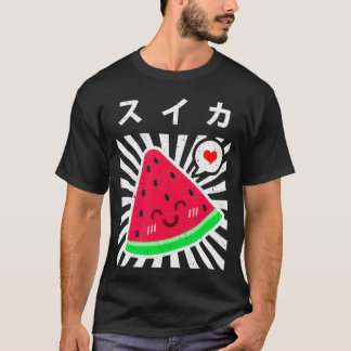 Camiseta Melancia Japonesa Kawaii 90s Retro Cute Summer F
