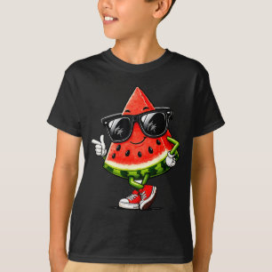 Camiseta Melancia legal com óculos de sol fruta engraçada d