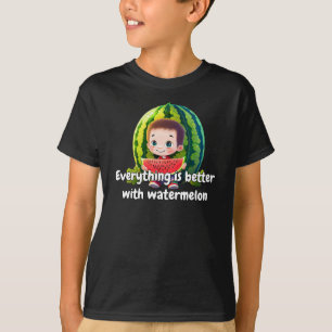 Camiseta Melancia Legal Unix. Na moda Kid