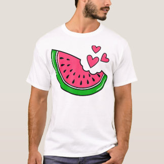 Camiseta Melancia Melon, Fatia de Melão, Férias de Verão, F