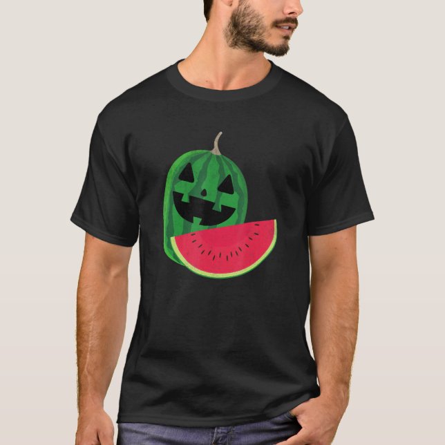 Camiseta Melancia Melon Melon Lazy Halloween Costume (Frente)