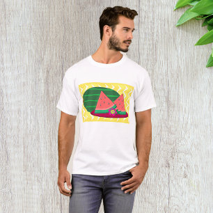 Camiseta Melancia Na Placa Mens T-Shirt