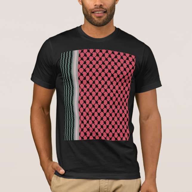 Camiseta Melancia palestiniana Hatta Keffiyeh Kufiya Folk (Frente)