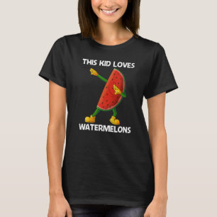 Camiseta Melancia Para Crianças Fábrica De Frutas De Melão