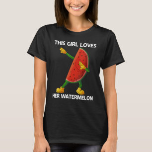 Camiseta Melancia Para Raparigas Crianças Melão Fruta 1