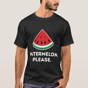 Camiseta Melancia Por Favor, Família Tropical de Verão Vac