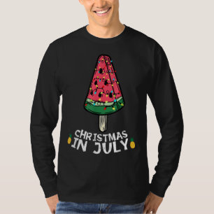 Camiseta Melancia Psicha Natal em julho Sorvete Tr