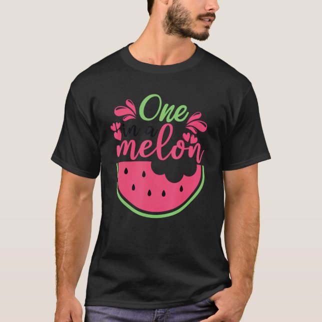Camiseta Melancia Summer One Em Uma Fruta De Melão Legal Ve (Frente)