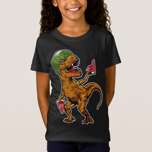 Camiseta Melancia T - Rex Dinossaur Melancia Lover (Frente)