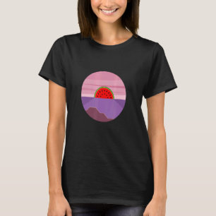Camiseta Melancia Vaporwave Sunset Summer Vibe
