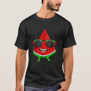 Camiseta Melancia Verão Óculos de sol Fruta Homens tropicai
