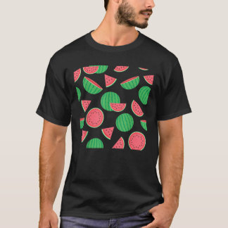 Camiseta Melancia verde rosa Funny Summer Melon Fruta Gif