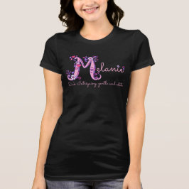 Camiseta Melanie garotas M name significado de t-shirt mono