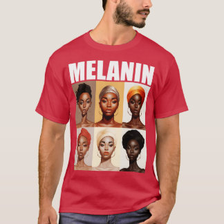 Camiseta Melanin Afrocentric Black Pride Afro Women