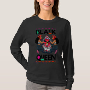 Camiseta Melanin Bike Rider Black Queen Mulheres Motociclet