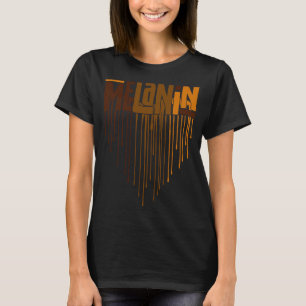 Camiseta Melanin Black Afro Black Queen Black History Mês