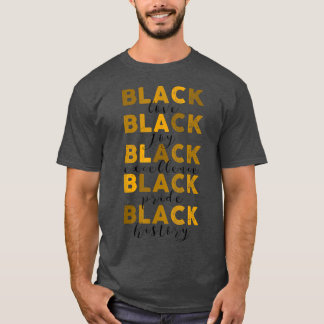 Camiseta Melanin Black Ecellence Black History Month Pride 